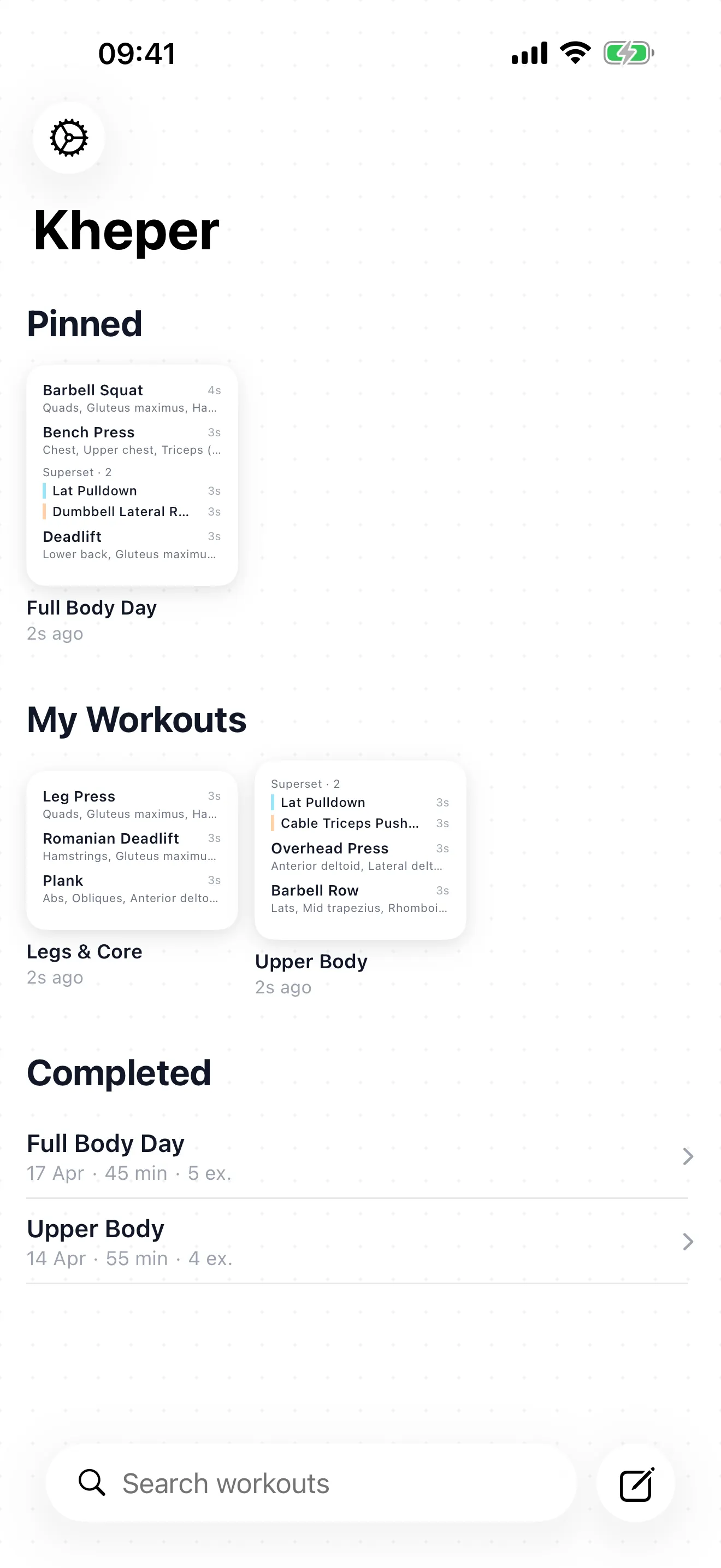 Workout planner. Your way.